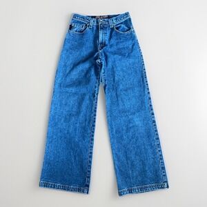 Vintage 90s JNCO Funky Basics No. 1053 Wide Leg Baggy Jeans 27x30 Streetwear EUC